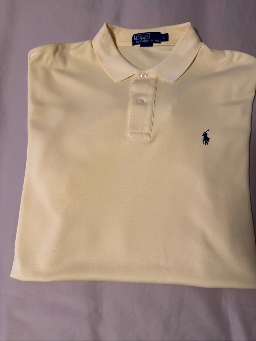 Polo by Ralph Lauren Pale Yellow Short-Sleeve Classic Polo